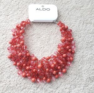 Brand new orange statement necklace